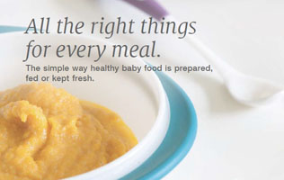 [Translate to Français:] NUK brochure about baby food