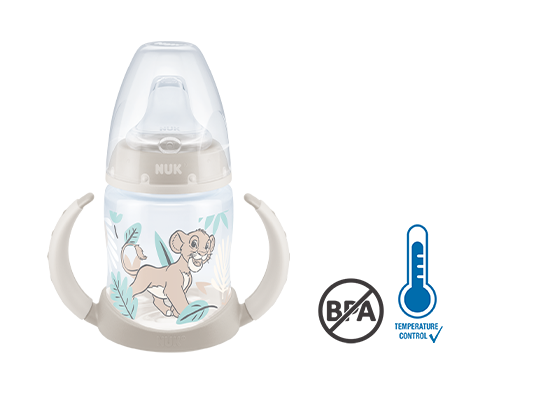 Tasse d’apprentissage NUK First Choice Disney Le Roi Lion 150ml avec Temperature Control, sans BPA