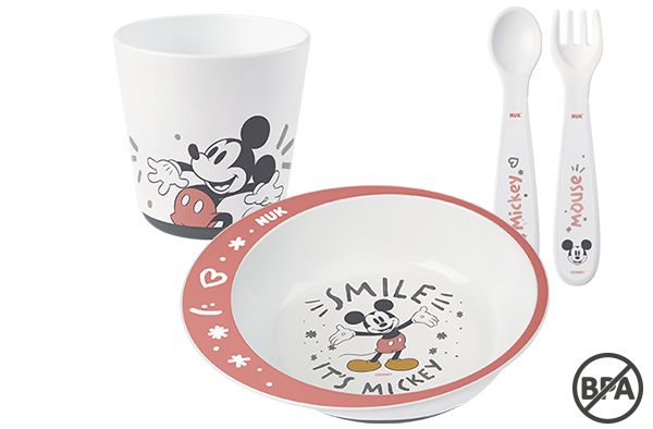 Set d’apprentissage repas NUK Disney Mickey Mouse, sans BPA