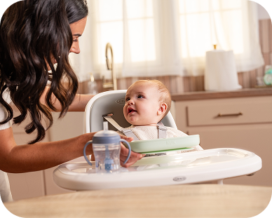 Baby in highchair