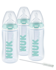 Biberon NUK Anti-Colic Professional set de 3 pièces avec Temperature Control