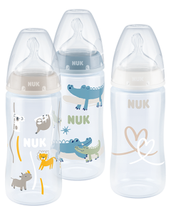 NUK First Choice Plus lot de 3 biberons avec Temperature Control