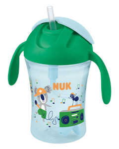 Nuk Tasse d’Apprentissage Magic Cup, Bordure 360° antifuites, 8+ mois, sans  BPA, 230 ml, hérisson (bleu), 2 unités 10255632