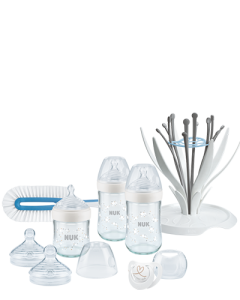 Kit de biberons en verre NUK Nature Sense Premium avec Temperature Control