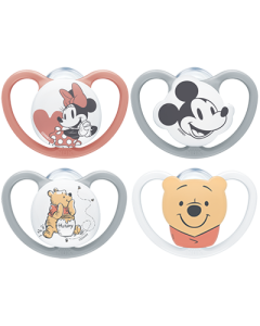 NUK Disney Space set de 4 sucettes en silicone