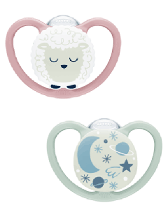 Sucette en silicone NUK Space Night