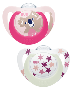 Sucette en silicone NUK Starlight Day & Night