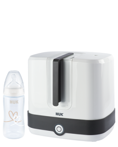 Stérilisateur vapeur NUK Vario Express avec biberon NUK First Choice Plus gratuit