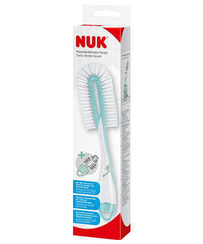 Goupillon Biberon Twist - Avec Brosse Tétine Intégrée Couleur Aléatoire Brosse Biberon NUK Goupillon Biberon Twist - Avec Brosse Tétine Intégrée Couleur Aléatoire Brosse Biberon NUK